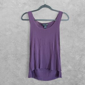 BABETTE San Francisco Purple Mesh Layered Tank Top 2 Y2K Whimsigoth